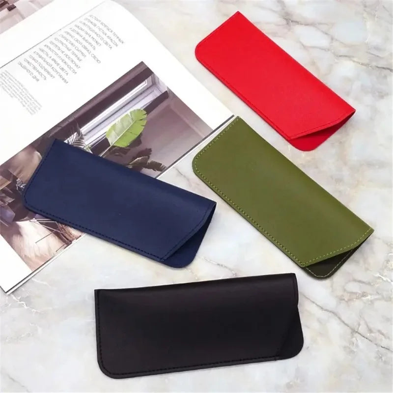 Soft PU Leather Glasses Case Pouch – Unisex Sunglasses Bag