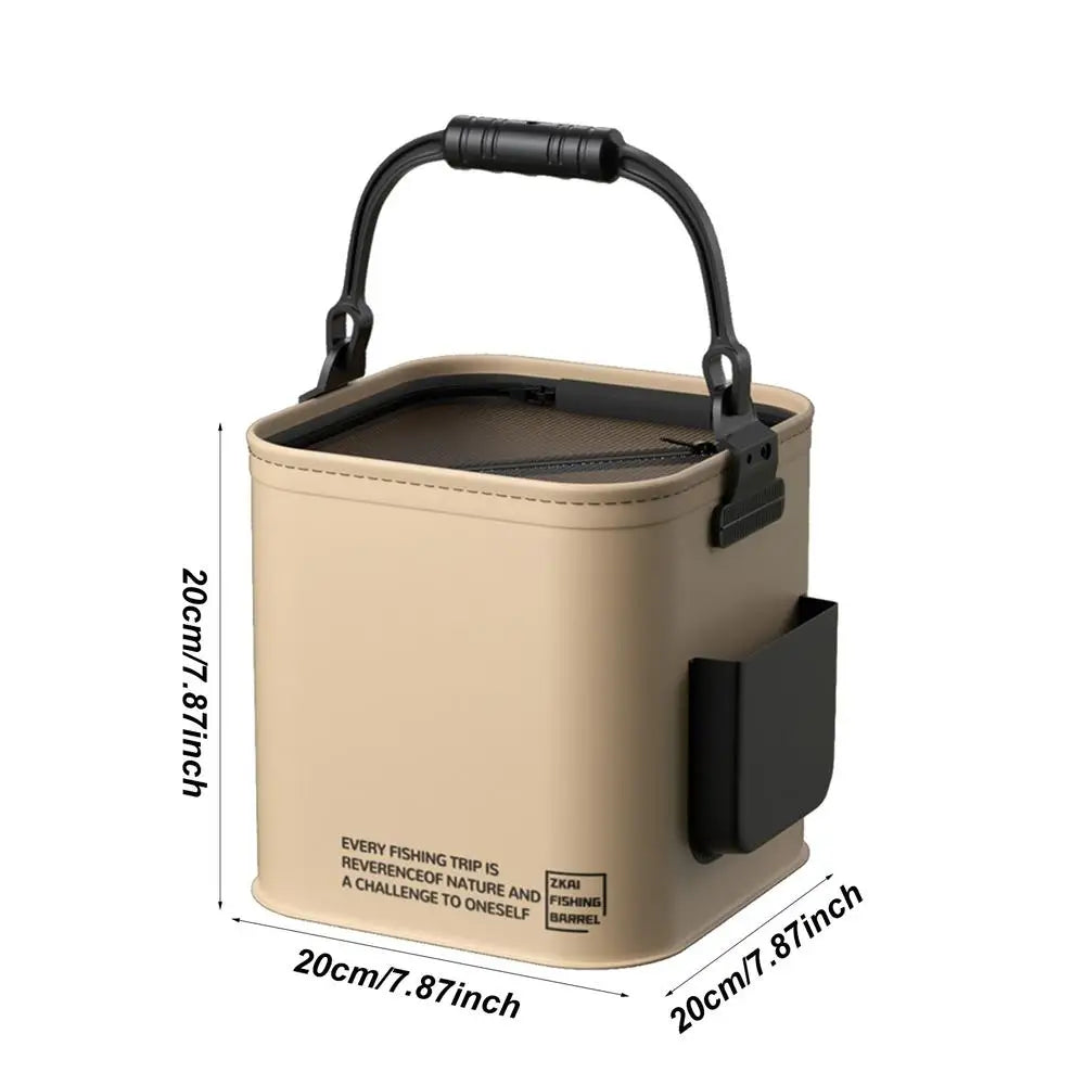 Fishing Bucket Foldable Fish Bait Multifunctional Waterproof Water