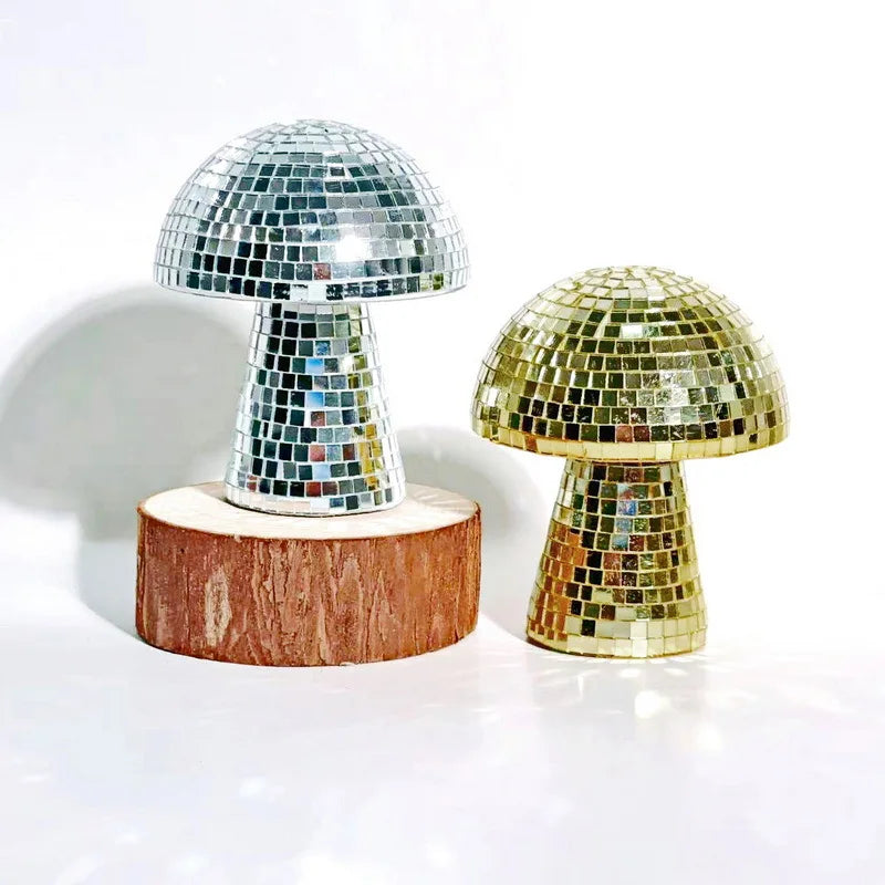 Mushroom Disco Ball Mirror Reflective Home Decoration Crafts