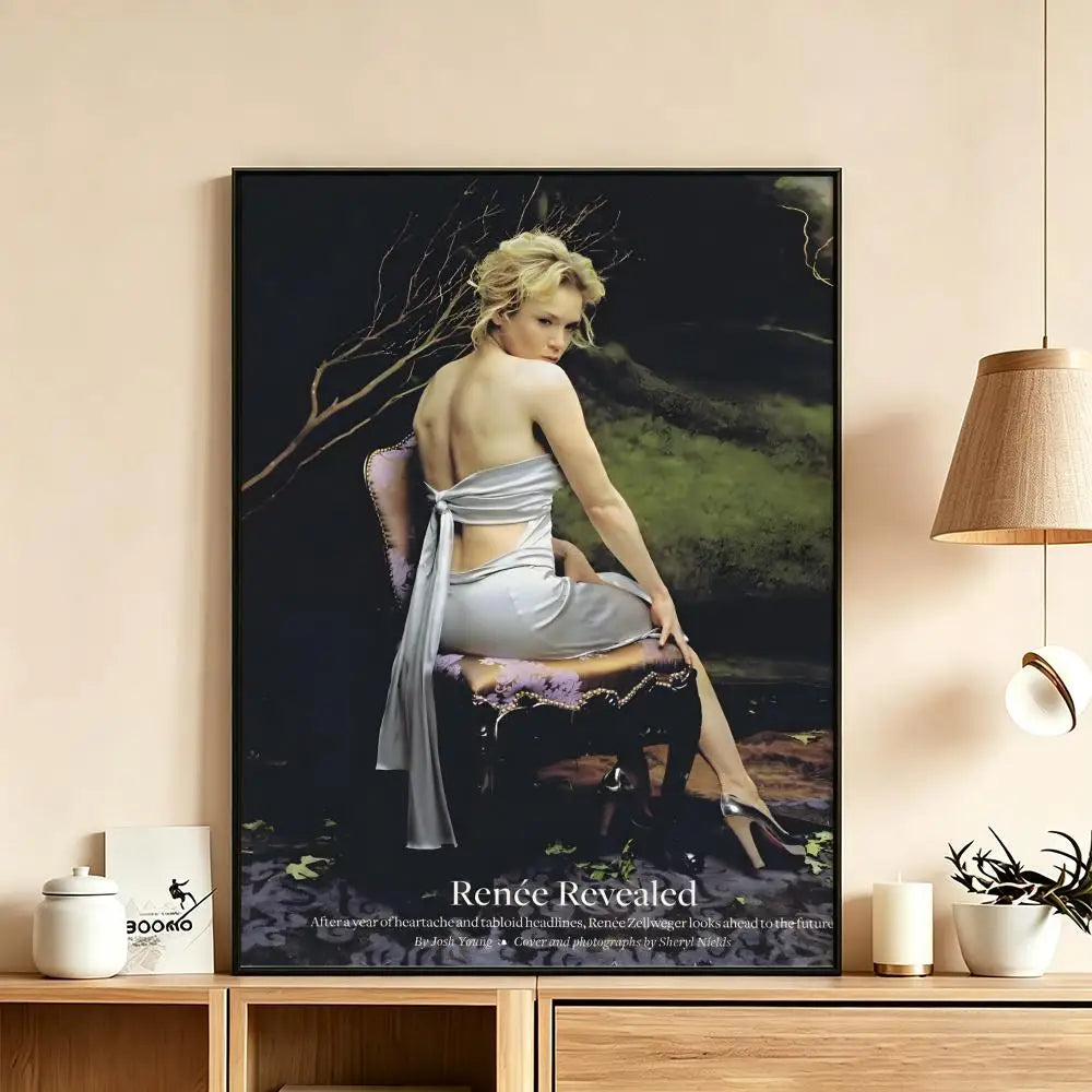 Renee Zellweger HD Poster – Waterproof Wall Art Home Decor