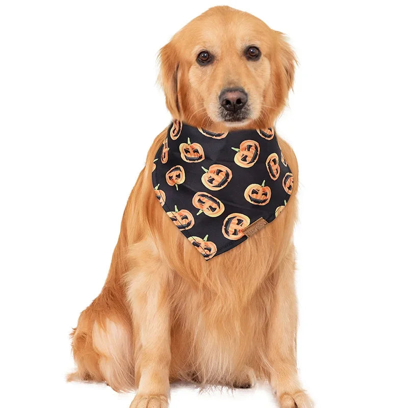 Dog Pet Triangle Towel Halloween Party Bandana Adjustable Scarf Bib