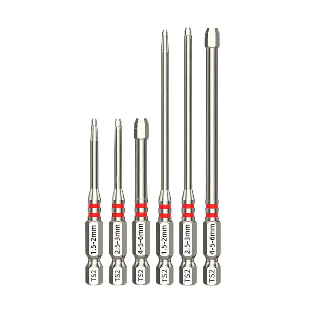 6-Piece Magnetic Pagoda Hex Screwdriver Bits Set – 65 & 100mm