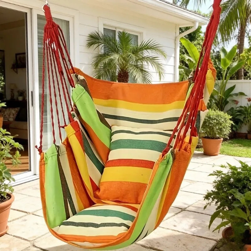 Cotton Hanging Hammock Swing Chair – Indoor & Outdoor