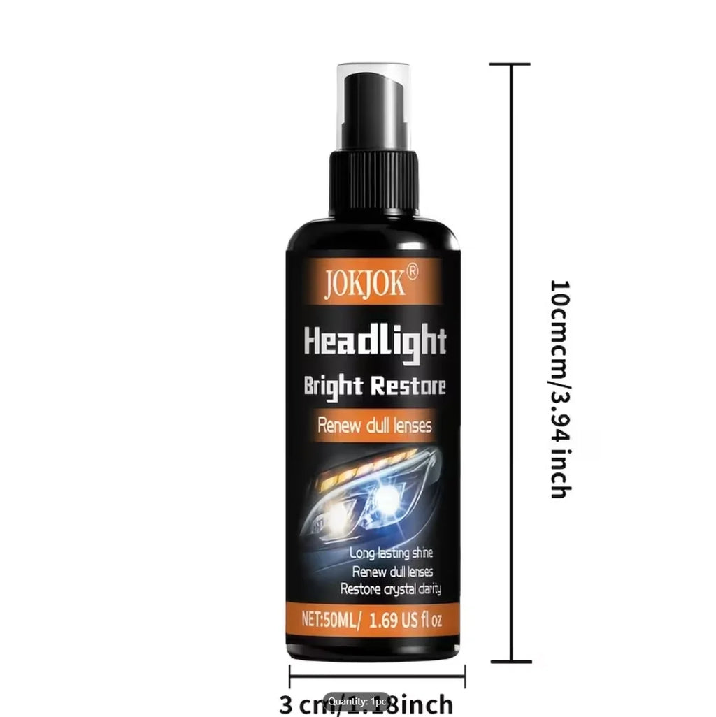 Headlight Restoration Spray – Remove Yellowing & Oxidation