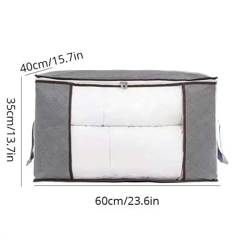 Non-Woven Zipper Blanket Storage Bag | Under Bed Organizer
