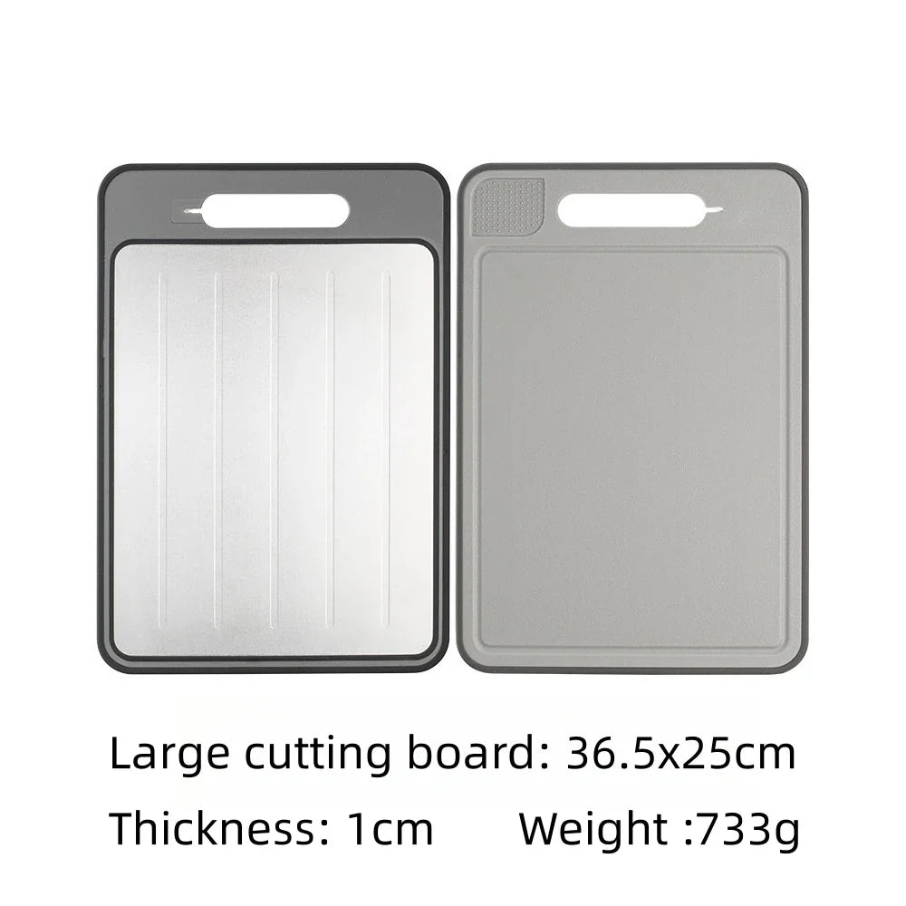 Aluminum Defrost Cutting Board – Grinder & Knife Sharpener