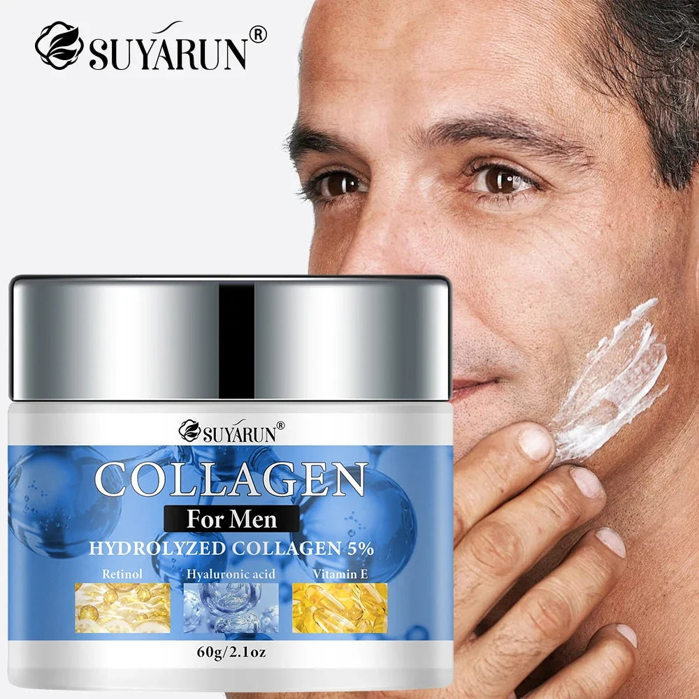 SUYARUN Collagen Men's Face Cream – Non-Greasy Moisturizer