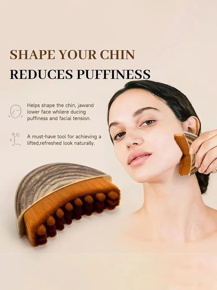 Facial Contour Brush – Soft Bristle Face Sculpting Massager