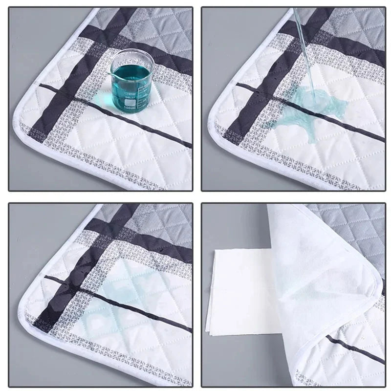 Washable Mattress Urine Mat Baby Toddlers Cute Cartoon Bed Protector