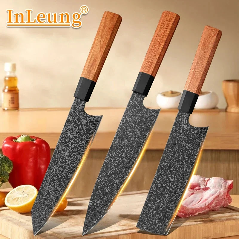 InLeung Kiritsuke Chef Knife – Damascus Steel 20.6cm