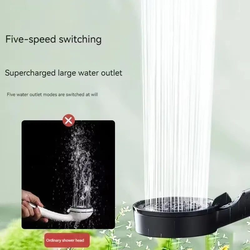 5-Mode High Pressure Handheld Shower Head | Water Saving