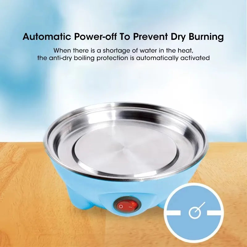 Electric Egg Cooker & Steamer – 7-Egg, 350W, Auto Shut-Off