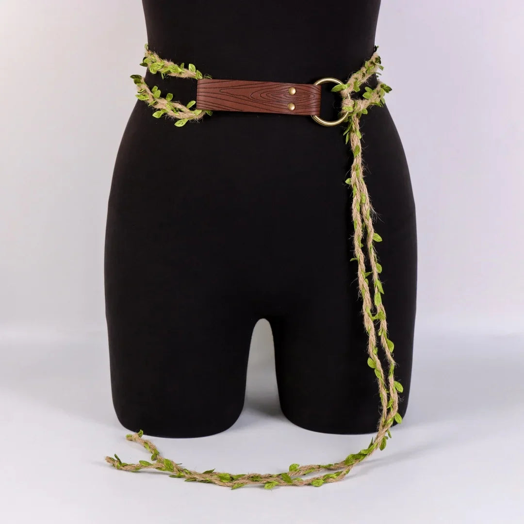 Medieval Long Knot Ring Belt Nordic Witch Rope Viking Revival Costume