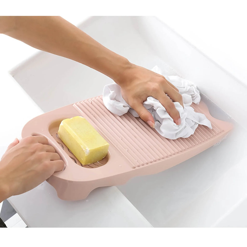 Thickened Plastic Washboard with Soap Holder | Hand Laundry
