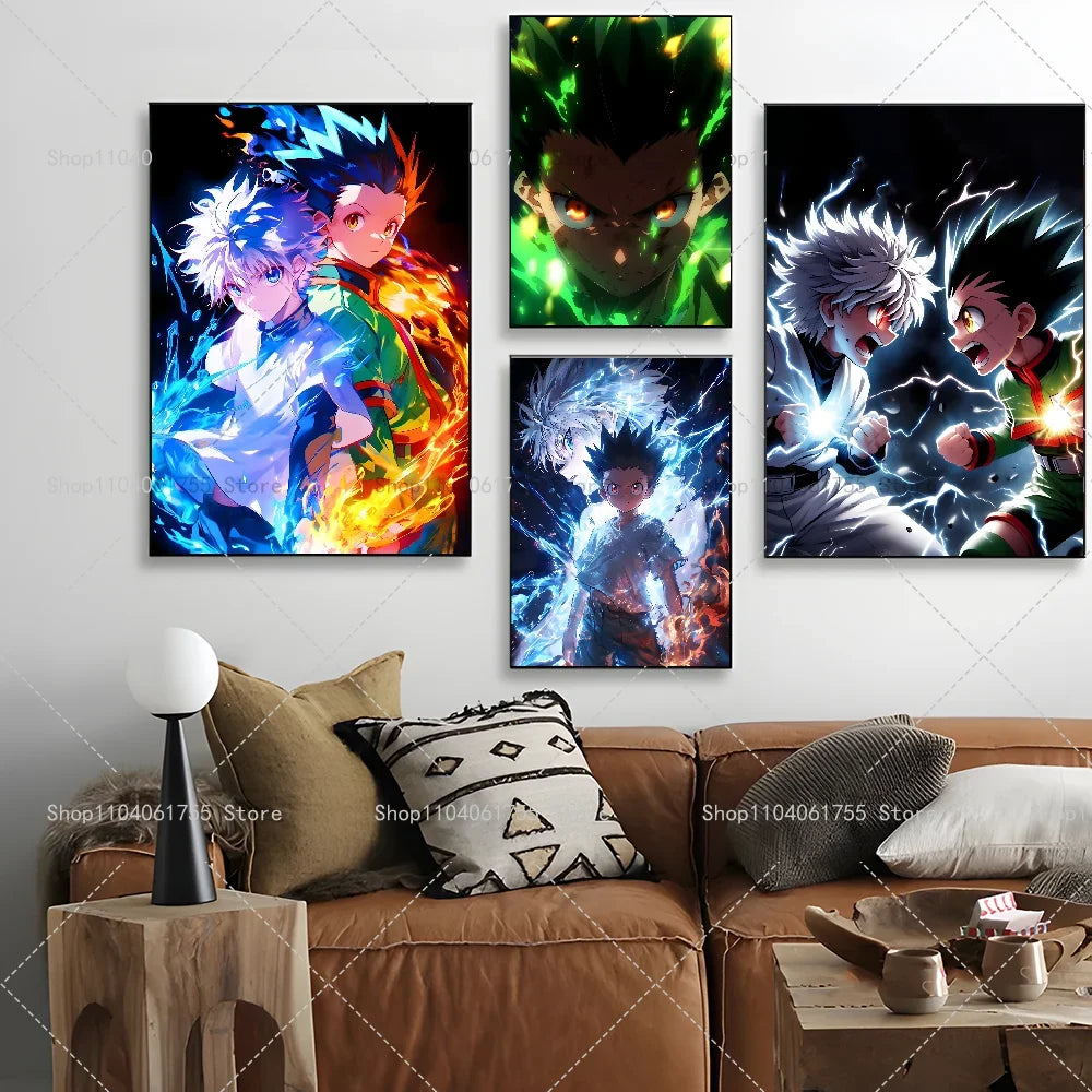 Hunter x Hunter Anime Poster – Self-Adhesive Waterproof Wall Art