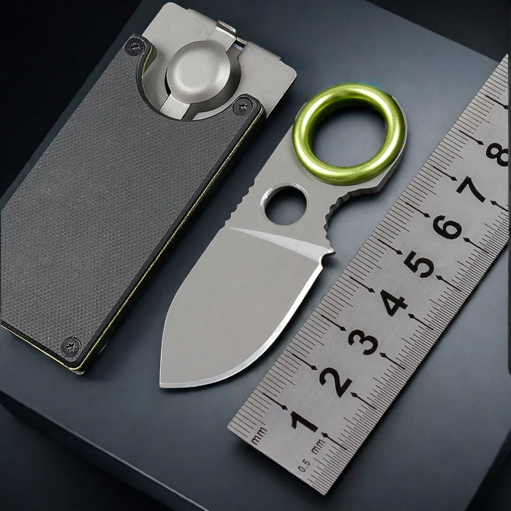 YRIDEFE Mini EDC Fixed Blade Pocket Knife | Keychain Knife