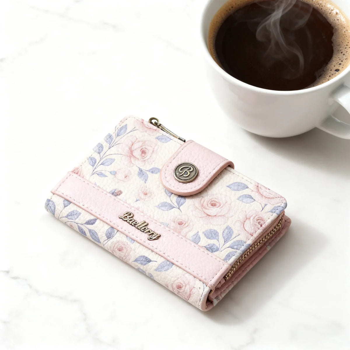 Women's Korean Style PU Leather Short Wallet | Multi Card Slots
