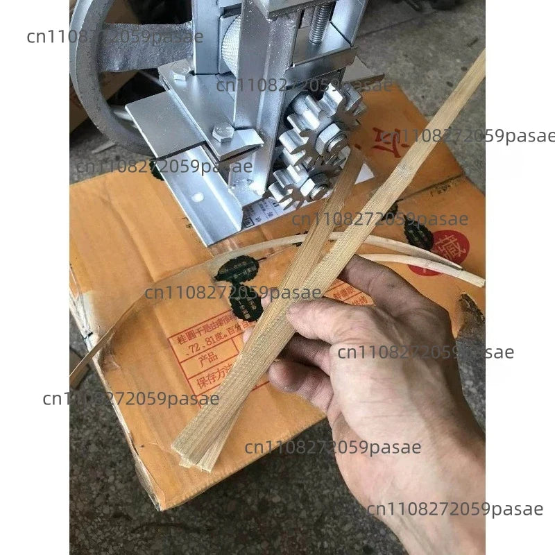 Manual Bamboo Strip Drawing & Cutting Machine – 4 Wheel Types