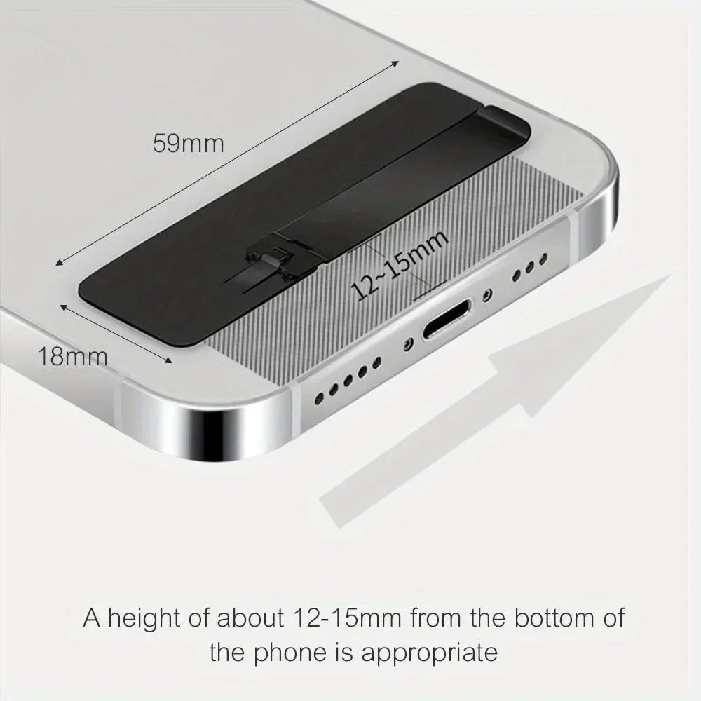 Foldable Stainless Steel Phone Kickstand – Universal Stand