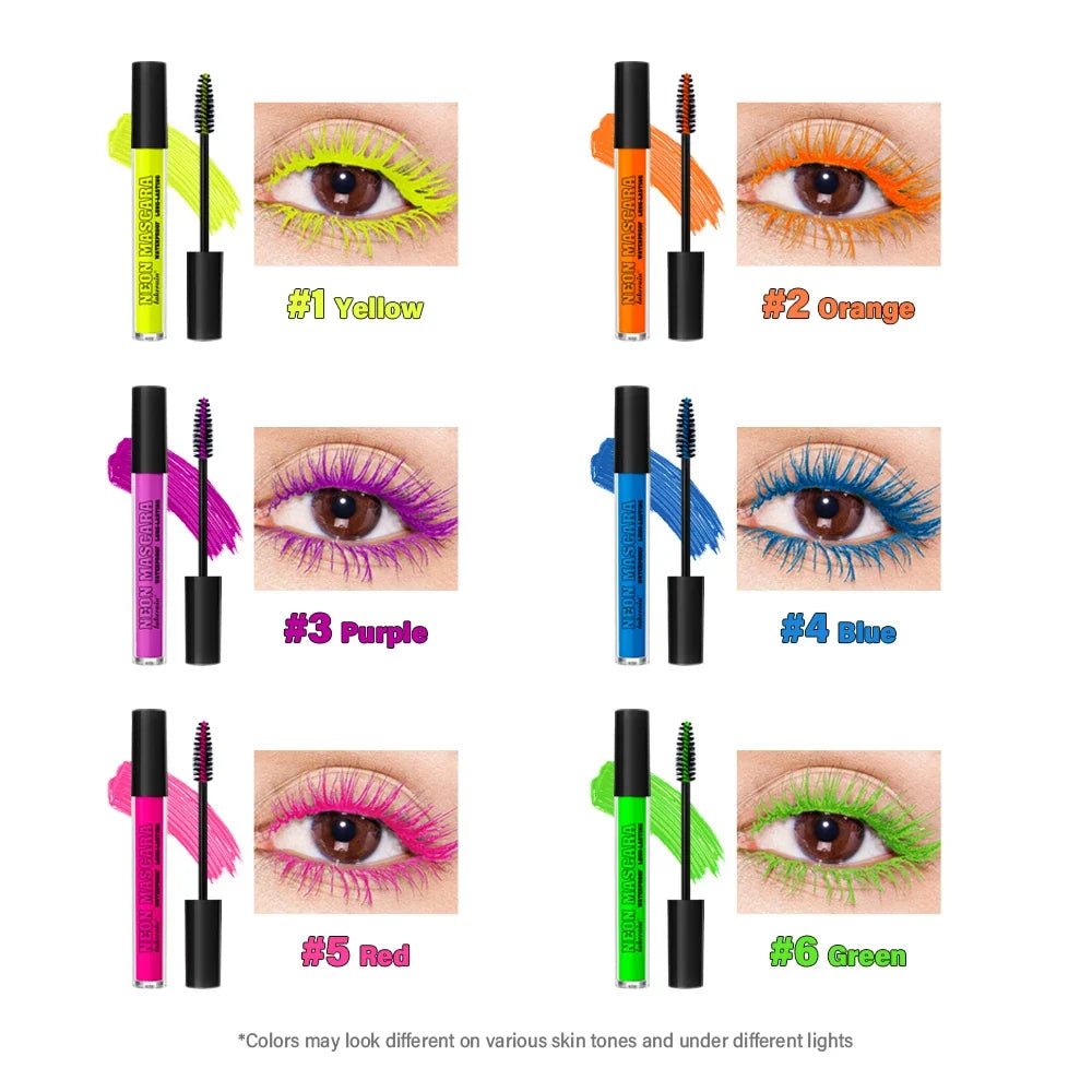 Color Neon Mascara – Waterproof, Long-Lasting Eye Makeup