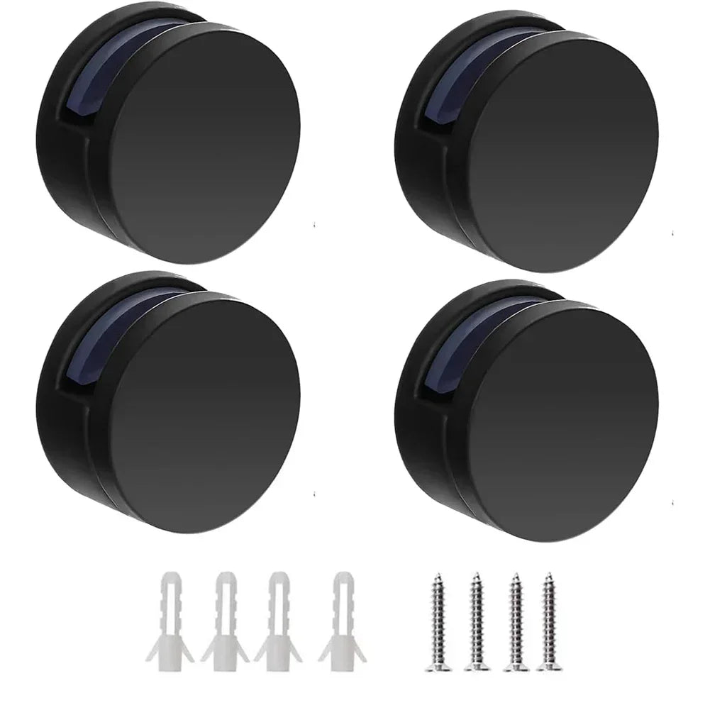 Black Zinc Alloy Bathroom Mirror Holder Clips – Set of 4