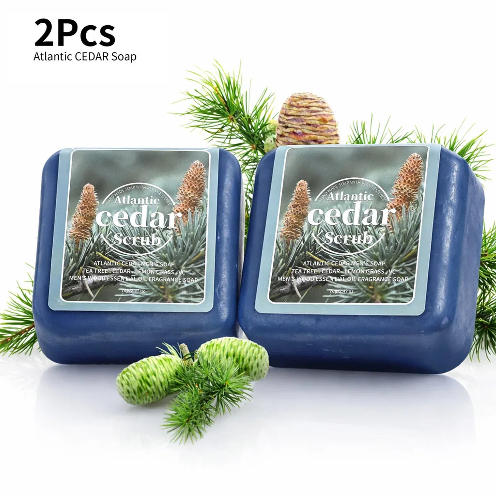Atlantic Cedar Men's Handmade Essential Oil Soap – Deep Clean