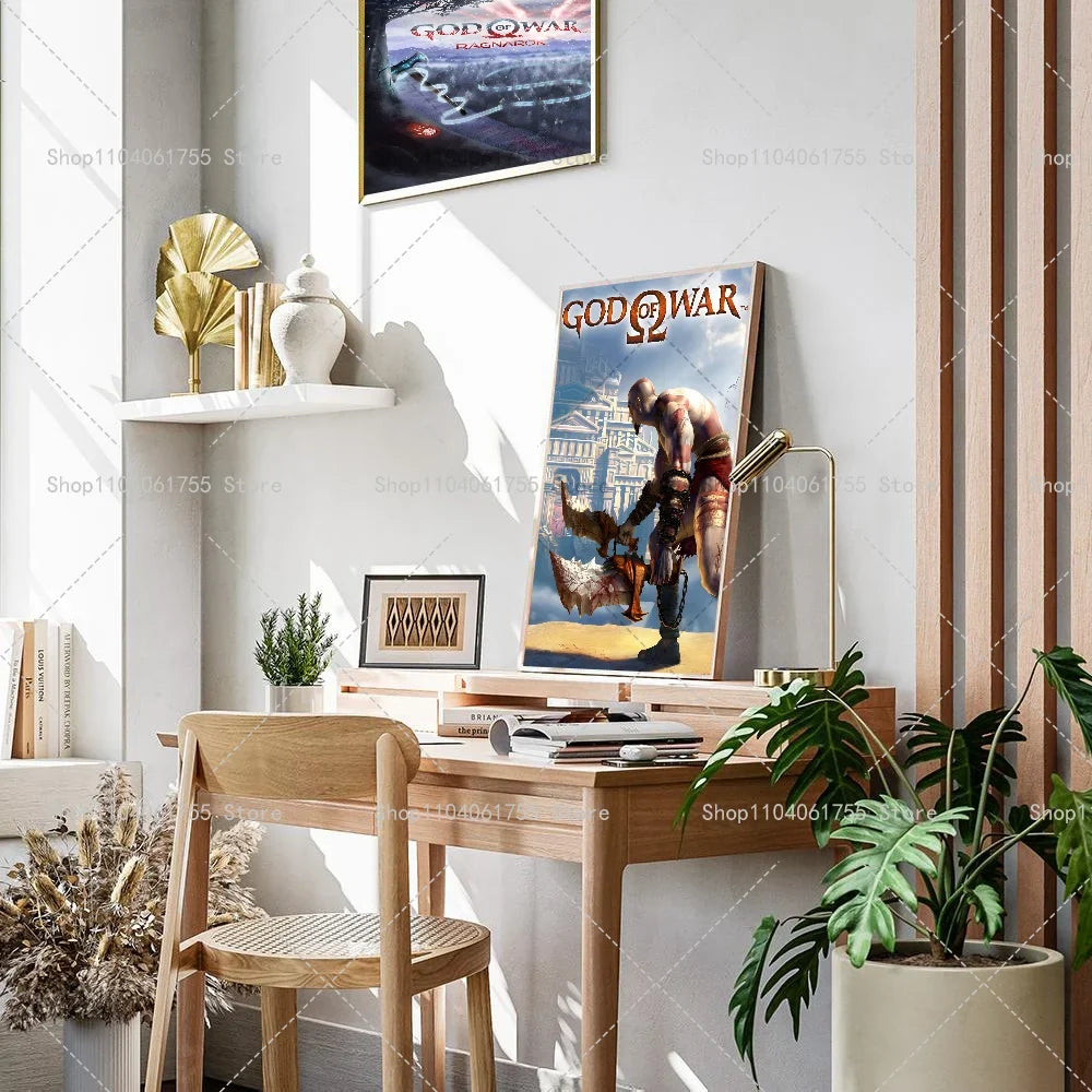 God of War Ragnarok Wall Poster | Self-Adhesive Waterproof Sticker