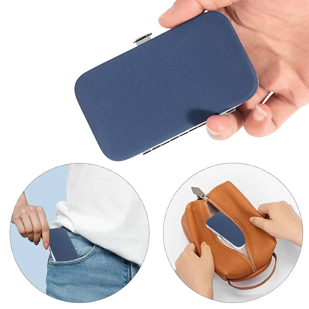 Nail Clipper Toenail Clippers Stainless Steel Fingernail PU Leather
