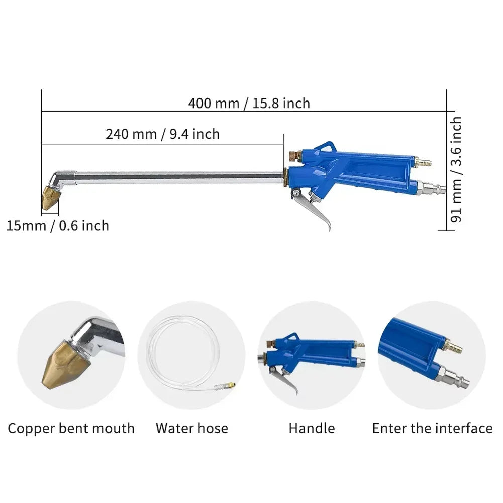 NEWONE 40cm Air & Water Cleaning Gun with 1.2M Hose | Grease Tool