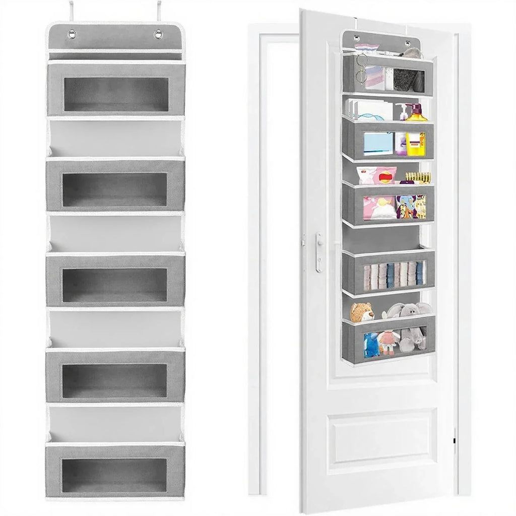 5-Shelf Hanging Storage Organizer Behind Door Anti-tilt 5 Large