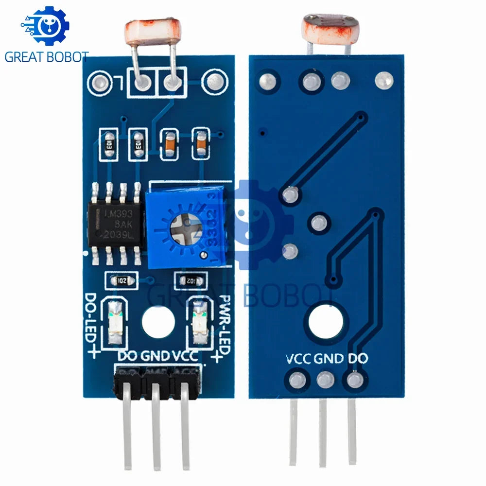 Photosensitive Light Intensity Sensor Module for Arduino