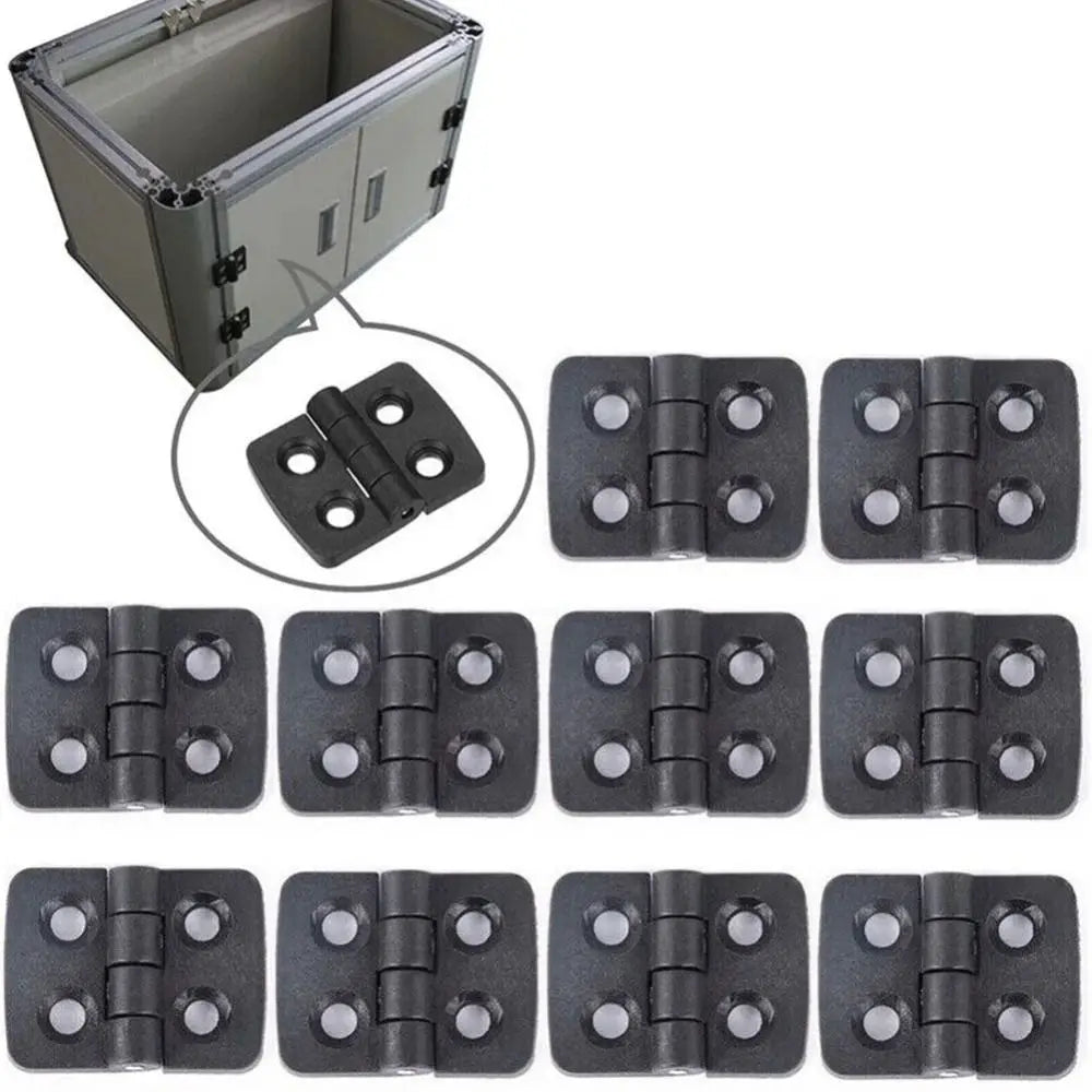 Professional ABS Plastic Door Hinge Black Durable Cabinet