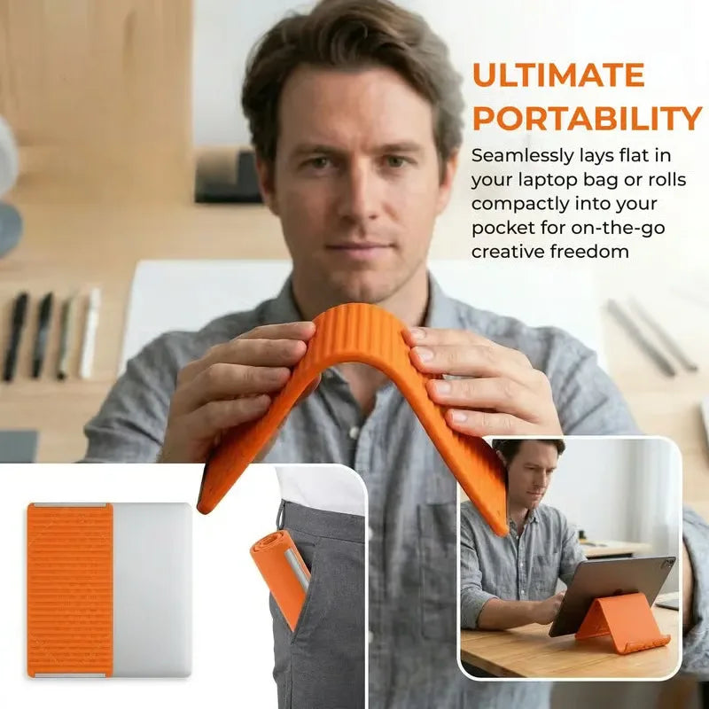 Multi-Angle Foldable Silicone Phone & Tablet Stand | Home Office
