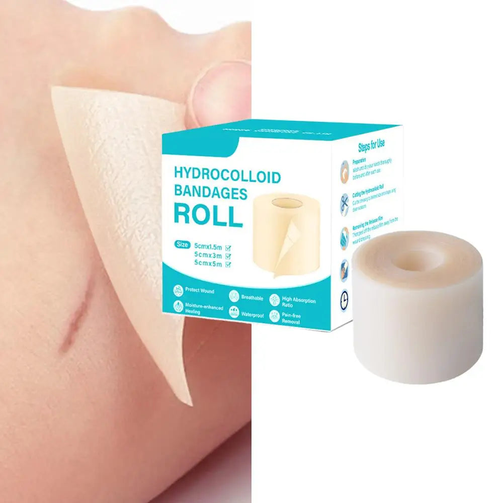 Hydrocolloid Dressing Roll 5cm×150cm | Invisible Wound Care