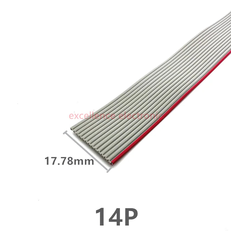 1 2 5 10Meter 6P 8 10 14 16 20 26 30 34 40 50 60 Pin Pitch Gray Flat