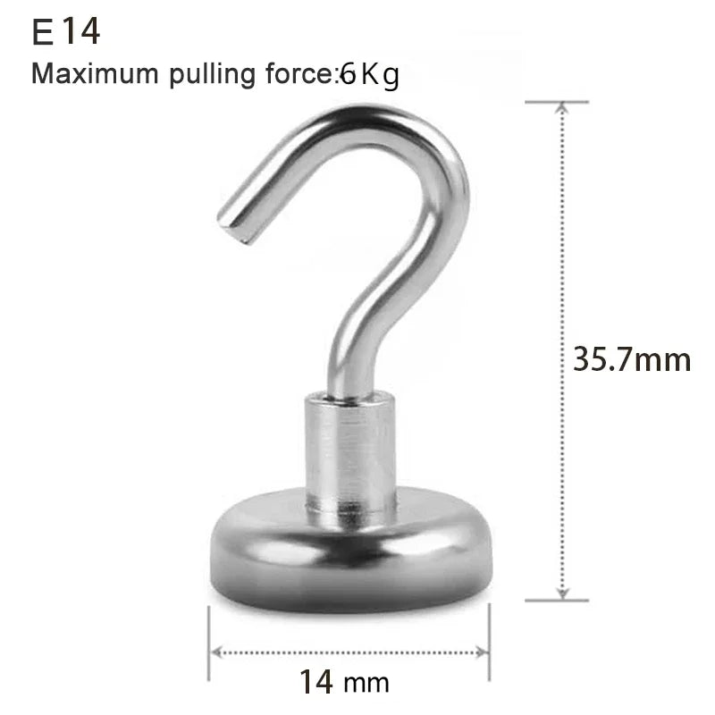 Strong Magnetic Wall Hooks – Kitchen, Bathroom & Home Storage