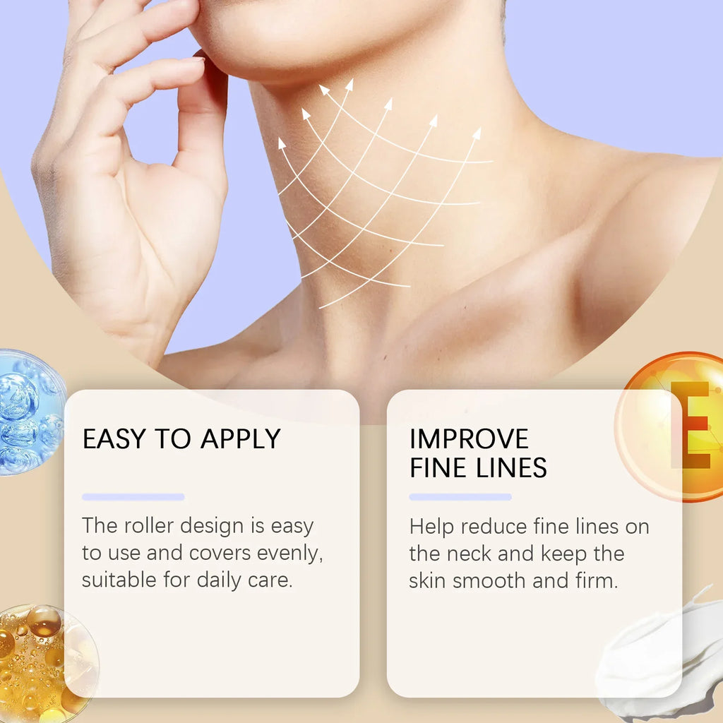 Hoygi Neck Firming Roller Cream – Lift, Hydrate & Anti-Aging