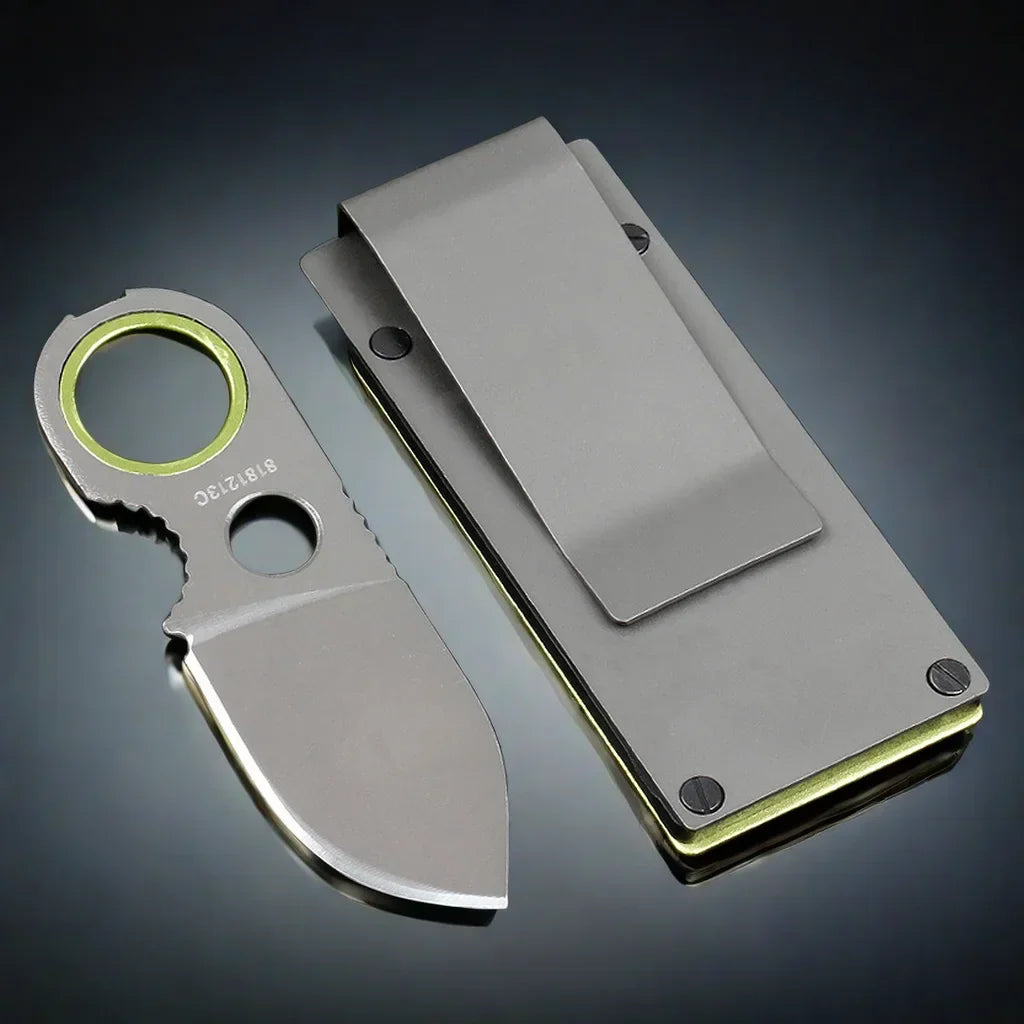 YRIDEFE Mini EDC Fixed Blade Pocket Knife | Keychain Knife