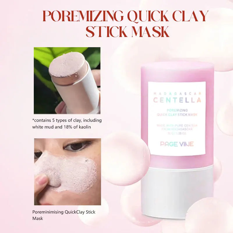 Pink Salt Facial Cleansing Mud Stick Soften Old Keratin Clean Pores