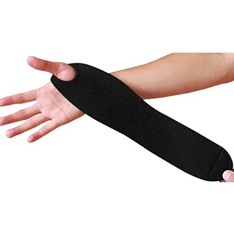 2-Pack Elastic Wrist Sleeves – Breathable Gym & Sport Wrap