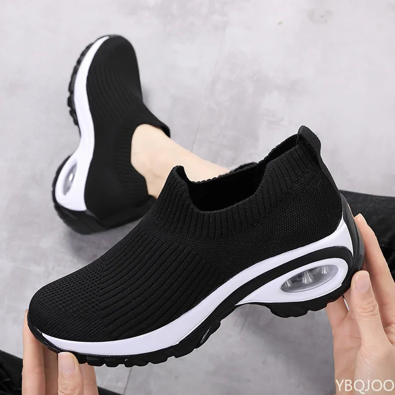 Women's Breathable Mesh Slip-On Sneakers | Wide Size 5–14