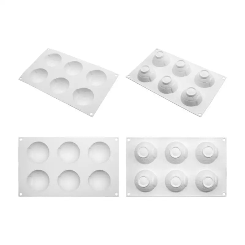 6-Cavity Igloo Silicone Cake Mold Mousses Ice Cream Kitchen Pastry