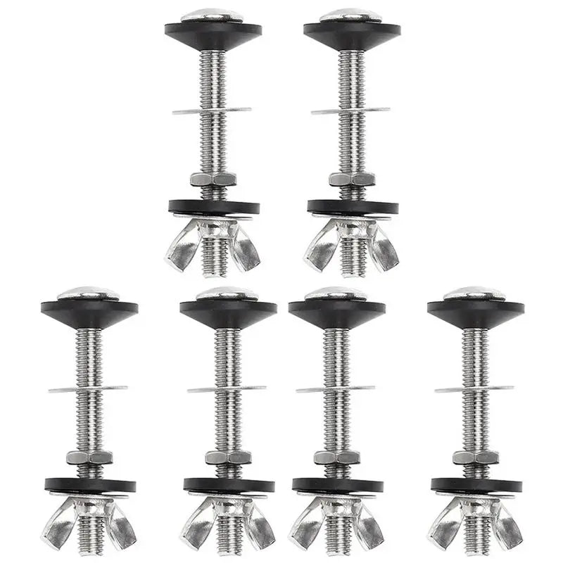 A36T- Toilet Tank Bowl Bolt Kits Cistern Bolts Stainless Steel Pan