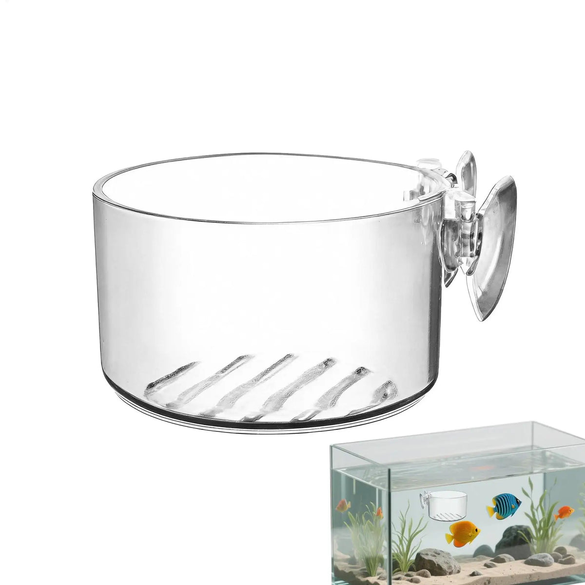 Suction Cup Plant Holder Clear Acrylic Aquatic Pot Propagation