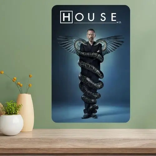 House TV Show Metal Poster Sign – Vintage Aluminum Wall Art