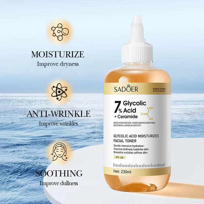 SADOER Glycolic Acid 7 Toning Serum Facial Skin Rejuvenating