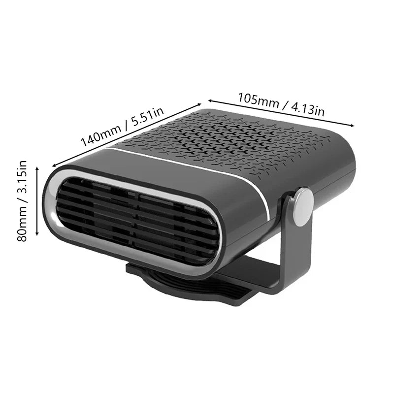 12V/24V Car Heater 150W Electric Defogger Fan for Trucks & SUVs