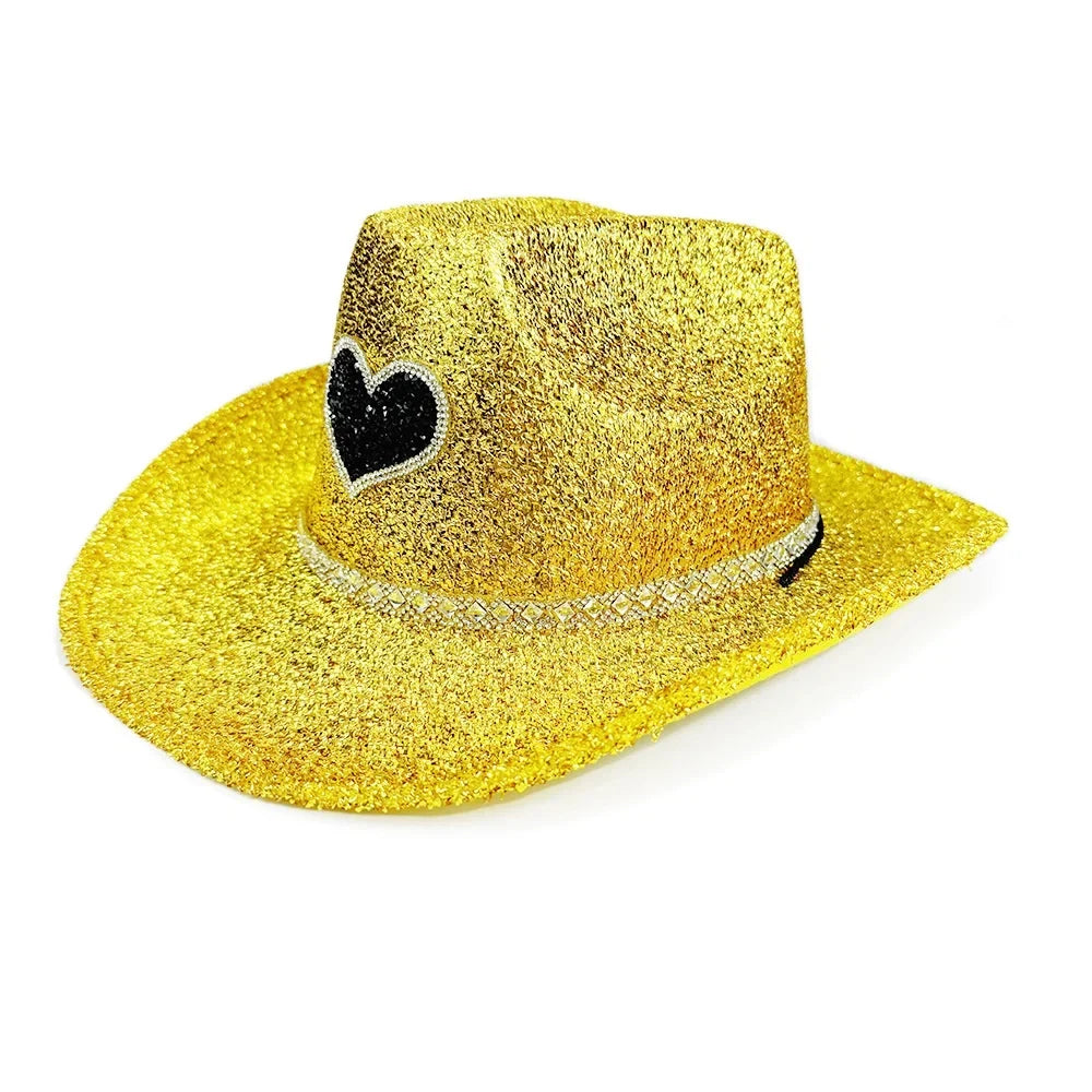 Women's Rhinestone Cowgirl Hat | Wide Brim Western Sun Hat