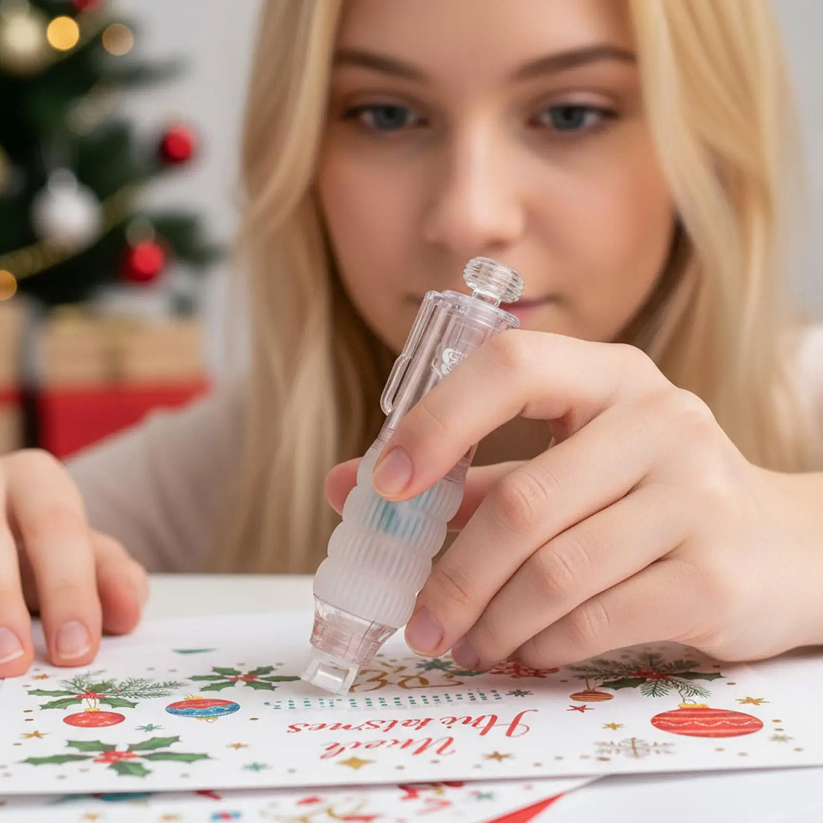 Erasable Refillable Glue Pen for Scrapbooking & Cardmaking