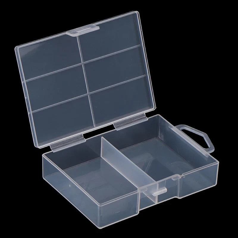 Transparent 18650 Battery Storage Box | Clear Plastic Organizer